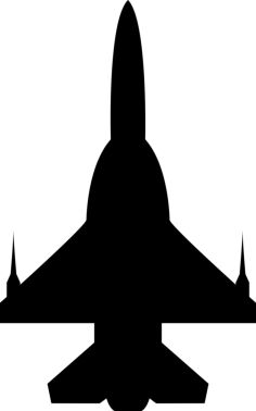 Airplane Silhouette Sketch Tracing Svg Vector, Free Vectors File